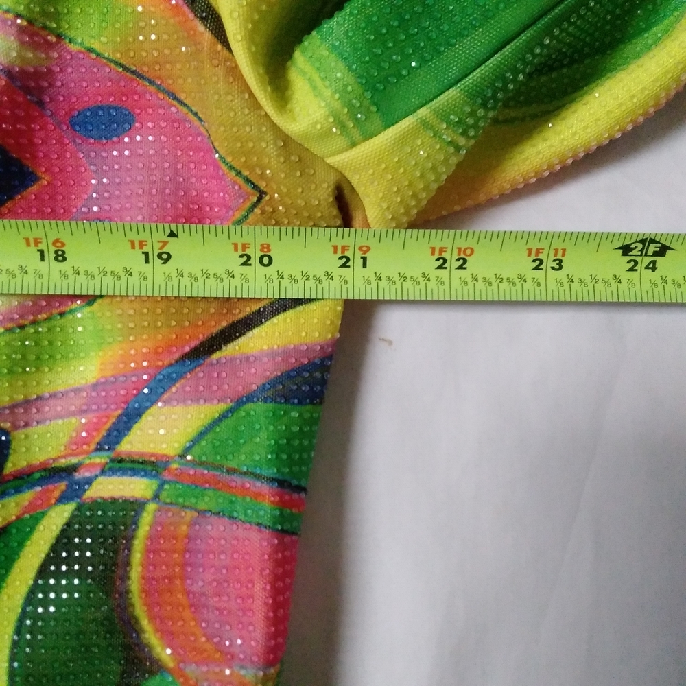 Akira Colorful Abstract Embellished Blazer Jacket - Picture 7 of 12